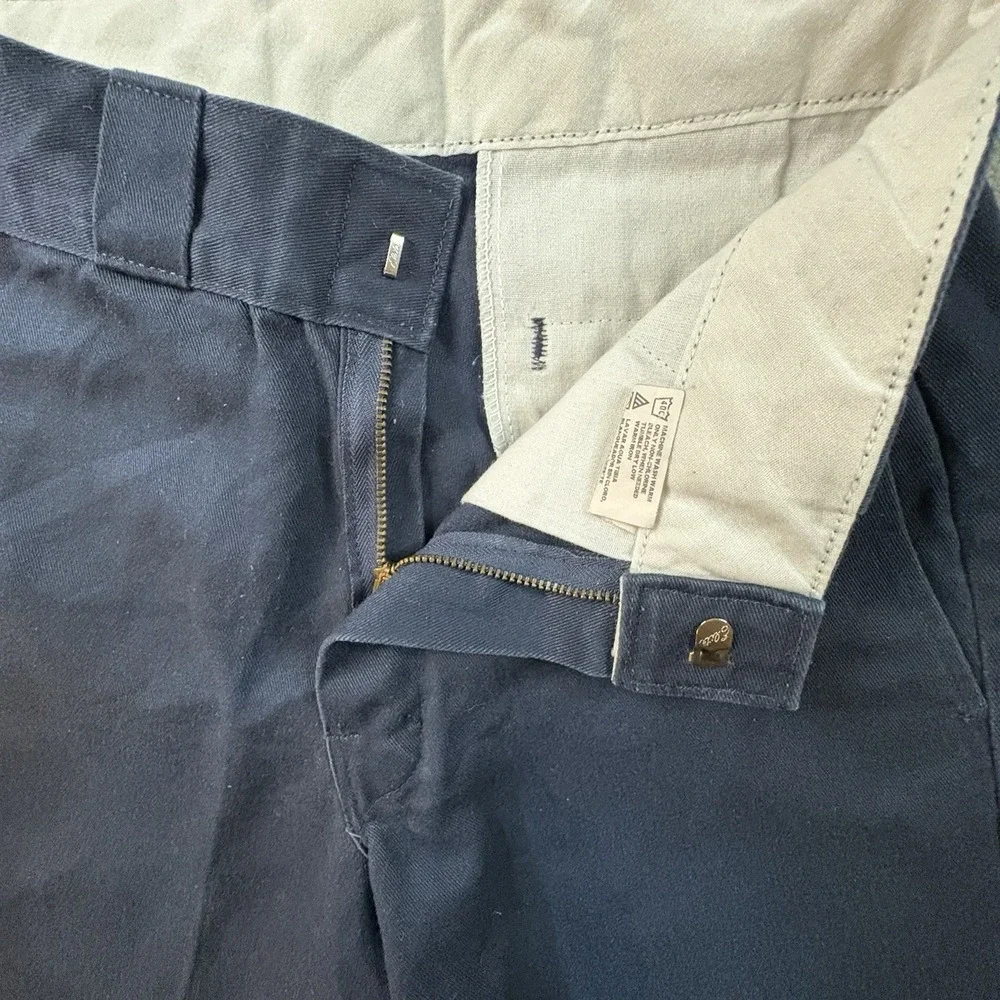 Dickies Men's 26 (26x12.75) Navy Flat Front Uniform Work Shorts SEE DESCRIPTION